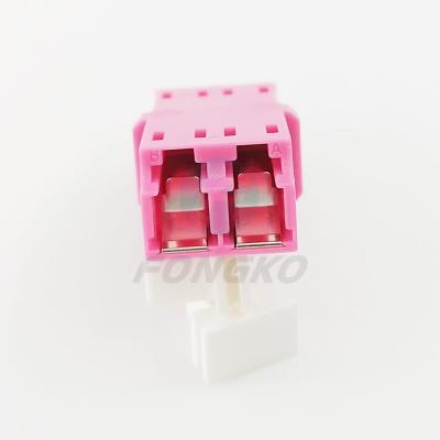 China Anti-Laser OM4 Duplex Fiber Optic Adapter Lc To Lc For Communication for sale