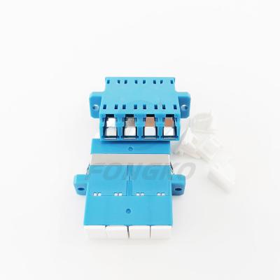 China 1550nm Singlemode Blue Fiber Optic UPC LC Connector Adapter for sale