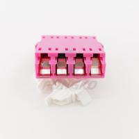 China Adaptador cor-de-rosa da fibra ótica do quadrilátero do LC OM4 com auto obturador 850nm à venda