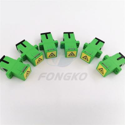 China Adaptadores ópticos del adaptador del fabricante del obturador del SC APC de la fibra a una cara auto híbrida de fibra óptica del reborde en venta
