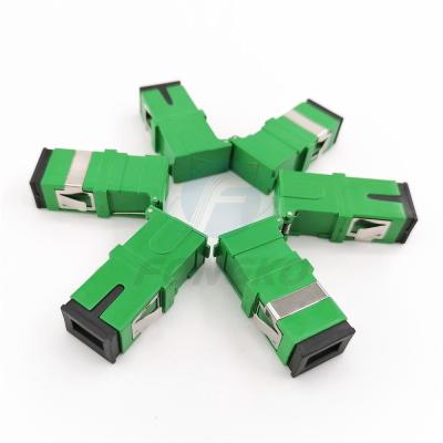 China Green Shell Sc/apc Simplex Adapter Fiber Optic Adapter With Auto Shutter for sale