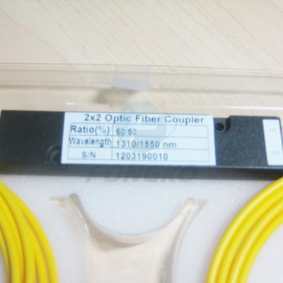 China In Stock Factory Price FTTH ABS 2*2 Optic FBT Coupler Fc Apc Upc 2X2 Fiber Optical Splitter 1310nm or 1490nm or 1550nm for sale