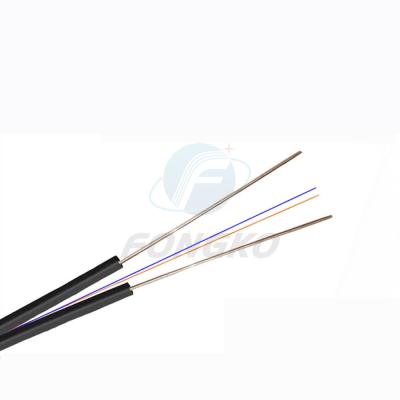 China Lszh Single Core FTTH Indoor Fiber Optic Cable GJXH Communication Pigtail for sale