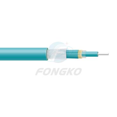 China 2-12 Core BreakOut Indoor Fiber Optic Cable GJBFJH Single Mode G652D for sale
