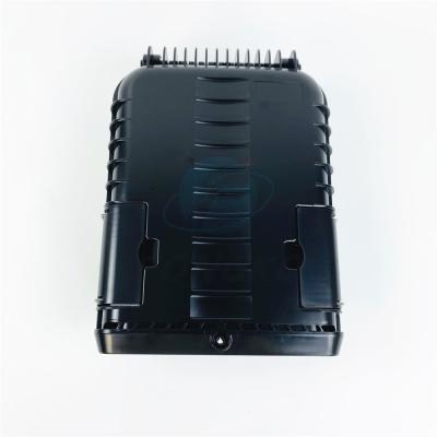 China Base gorda óptica de la distribución 16 de la caja del divisor de Ftth de la fibra negra impermeable al aire libre en venta
