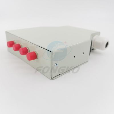 China 4 Core FC DIN Rail Fiber Optical FTTH Terminal Box Splice Box for sale