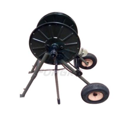 China Outdoor Waterpoof Metal Cable Wire Reel Dolly Spool Cart On Wheels for sale