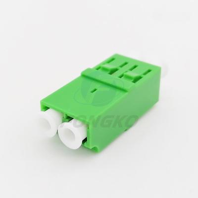 China Flangeless LC / APC Duplex Fiber Optic Adapter With Plastic Buckle for sale