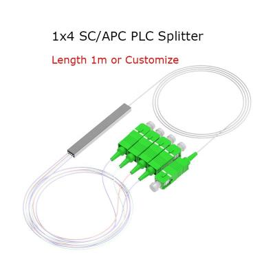 China 1x4 PLC Fiber Splitter Mini Module 900um SC/APC Singlemode for sale