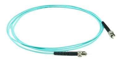 China OM3 OM4 Optical Fiber Patch Cord ST UPC To ST UPC Multimode Simplex for sale