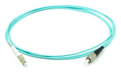 China LC UPC To FC UPC Fiber Optic Patch Cable Multimode Simplex OM3 OM4 for sale