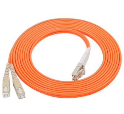 China Multimode Duplex Fiber Optic Patch Cable OM1 OM2 SC APC To SC APC for sale