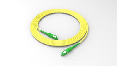 China Simplex Fiber Optic Patch Cable SC APC To SC APC Single Mode Optical Fiber Cable 0.9mm 2.0mm 3.0 mm for sale