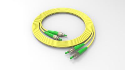 China Single Mode Fiber Optic Patch Cable Duplex OS2 FC APC To FC APC Patch Cord for sale