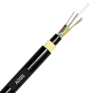China Outdoor ADSS Fiber Optic Cable 1 Core - 288 Core Fiber Optic Cable Single Mode for sale