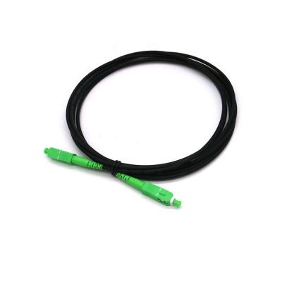 China Outdoor FTTH Drop Fiber Optic Cable Sc To Sc Simplex Sm Fiber Drop Cable for sale