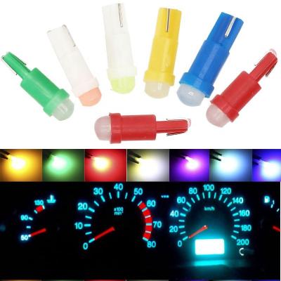 China 12v  led indicator lights for cars T5 COB 1SMD 3D Red/Green/Yellow/Blue/White LED for sale