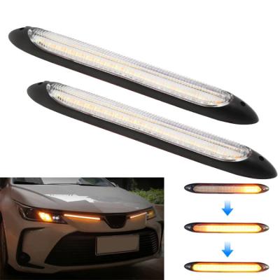 China 2 Color Sequential Flexible Car Headlight LED Tube Strip DRL Daytime Running for sale