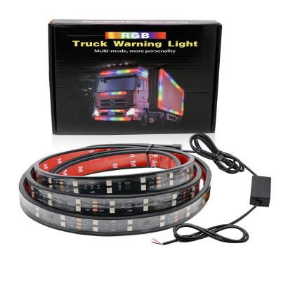 China 24V 5050 SMD 5A 2.4m Car Interior Atmosphere Lights With Remote Strobe For Van Truck for sale