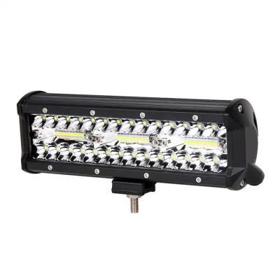 China 9 Inch 180W Dual Row LED Light Bar White / Amber For Offroad Cars en venta