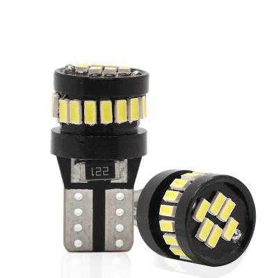 China 3014 LED Chip Automotive Light Bulbs White Light 360 Degrees Beam Angle T10 3014 24smd Constant Current Bright Led Bulb for sale