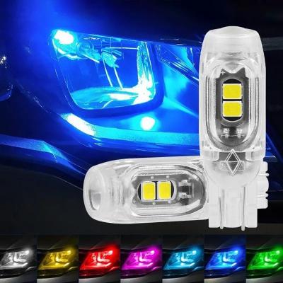 China 360 Degrees LED Light Bulb Automotive License Plate Light T10 2835 3030 5smd LED Highlight 5W5 Nonpolar Small Width Lamp for sale