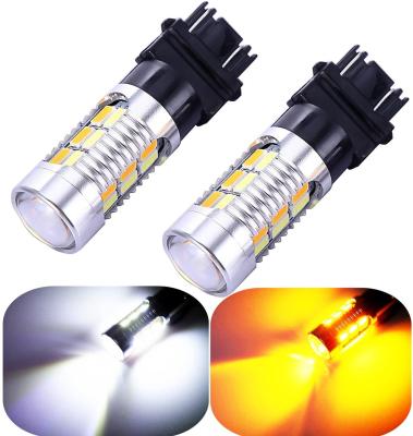 China 3157 3057 3357 4157 LED Brake Turn Signal Lights  Amber Switchback 22 SMD with Projector for sale