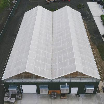 China Automatic Light Deprivation Polycarbonate Greenhouse Temperature Humidity Control for sale