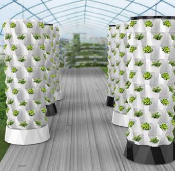 China 30L 6 8 10 12 Layer Aeroponic Growing Towers Hydroponics Vertical Garden for sale