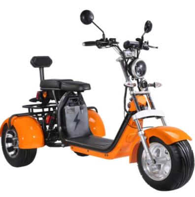 China 1000W 3 Wheel Harley Electric Scooter Bike Off Road Citycoco Fat Tire Old People Ride Tricycles for sale