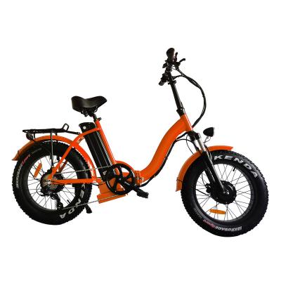 China Neumático gordo plegable eléctrico Ebikes del neumático del crucero de la playa de la bici del ciclo gordo de la batería en venta