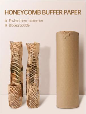 中国 環境に優しい解決の保護空間満ちるロール緩衝クラフトの包装紙のクッションの包装の蜜蜂の巣の覆いはリサイクルした 販売のため