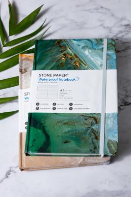 China Eco-Friendly Waterproof Tear Resistant Stone Paper hardcover Notebook 20-30 Days Lead Time for sale