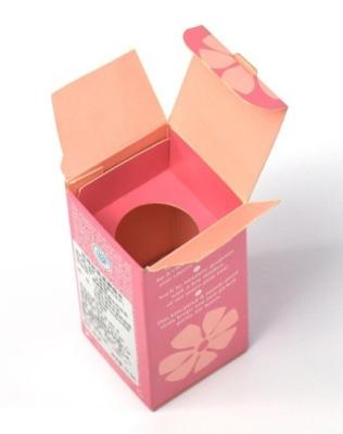 중국 CMYK 인쇄 및 접기 및 턱 닫기 코스메틱 종이 상자 포장 판매용