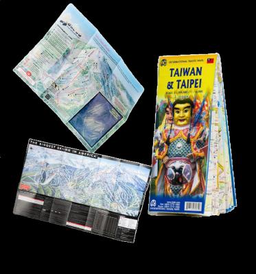 Cina Tear Resistance durable Square Atlas In Stone Paper Without Folding Cracks For Map flyers leaflet in vendita
