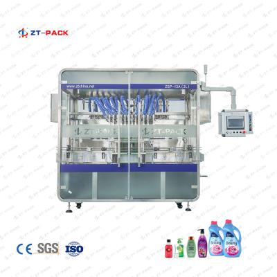 China Linear Piston Gel Liquid Detergent Hand Soap Dishwasher Plastic Bottle Filling Machine for sale