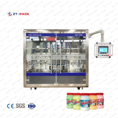 Chine Le haut plastique visqueux automatique d'équipement de remplisseur de pâte cogne la machine de remplissage verte superbe de gel de décapant de plancher à vendre