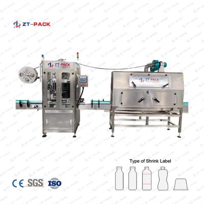 China High Capacity Shrink Sleeve Labeling Machine With Steam Or Electrical Heating Tunnel for sale