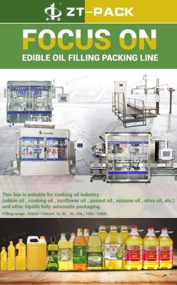 China línea de relleno equipo embotellador líquido del aceite de mesa 1l del pistón de Ss316 en venta