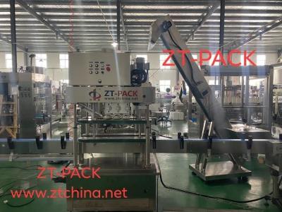 China 2.4kw Cap Tightening Machine Stainless Steel 5000bph 0.5mpa Lid Press Machine for sale