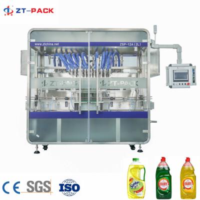 China da lavagem da louça detergente da máquina de enchimento 700b/H do PLC 4kw máquina de enchimento líquida à venda