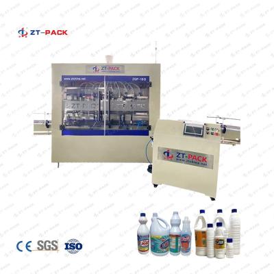 China Anti Corrosive Toilet Cleaner Liquid 6 Head Liquid Filling Machine Ss304 16 Head for sale