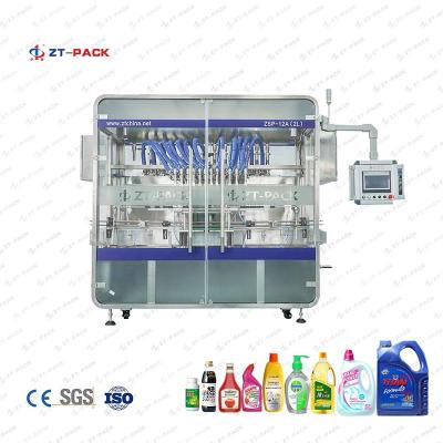 China 0.6-0.8mpa Disinfectant Filling Machine Servo High Viscosity Piston Filler for sale