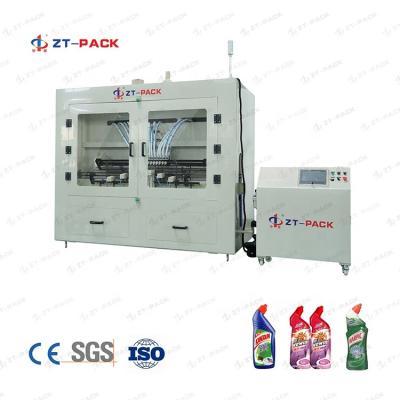 China Corrosive Liquid 6 Head Liquid Filling Machine 1000-6000bph Bleach Filling Machine for sale