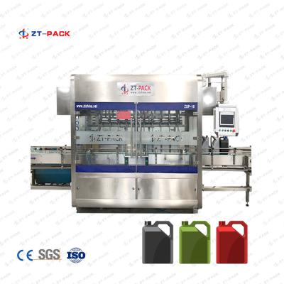 China SS316 plastic bottle engine oil lube oil drum 5L by flow meter high speed 5000BPH Filling Machine for sale