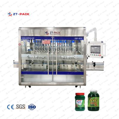 China 50ml à máquina de enchimento alta do líquido da viscosidade da cabeça detergente da máquina de enchimento 1l 8 à venda
