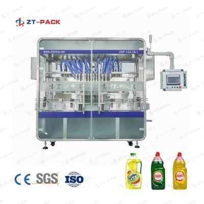China o servo do líquido de limpeza 5l baseou a máquina de engarrafamento líquida líquida da máquina de enchimento Ss316 à venda