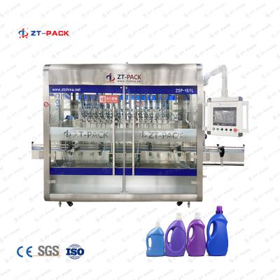 China 6 cabeças que embalam da garrafa detergente diária líquida do distribuidor do agregado familiar do enchimento da máquina de enchimento o enchimento automático à venda