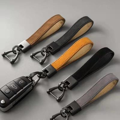 China Lightweight Antiwear Jeep Leather Keychain Belt Loop Multi Color OEM for sale