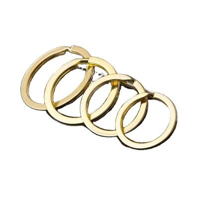 China Zinc Alloy Gold Plated Key Rings Holder Anti Corrosion Antirust ISO9001 for sale
